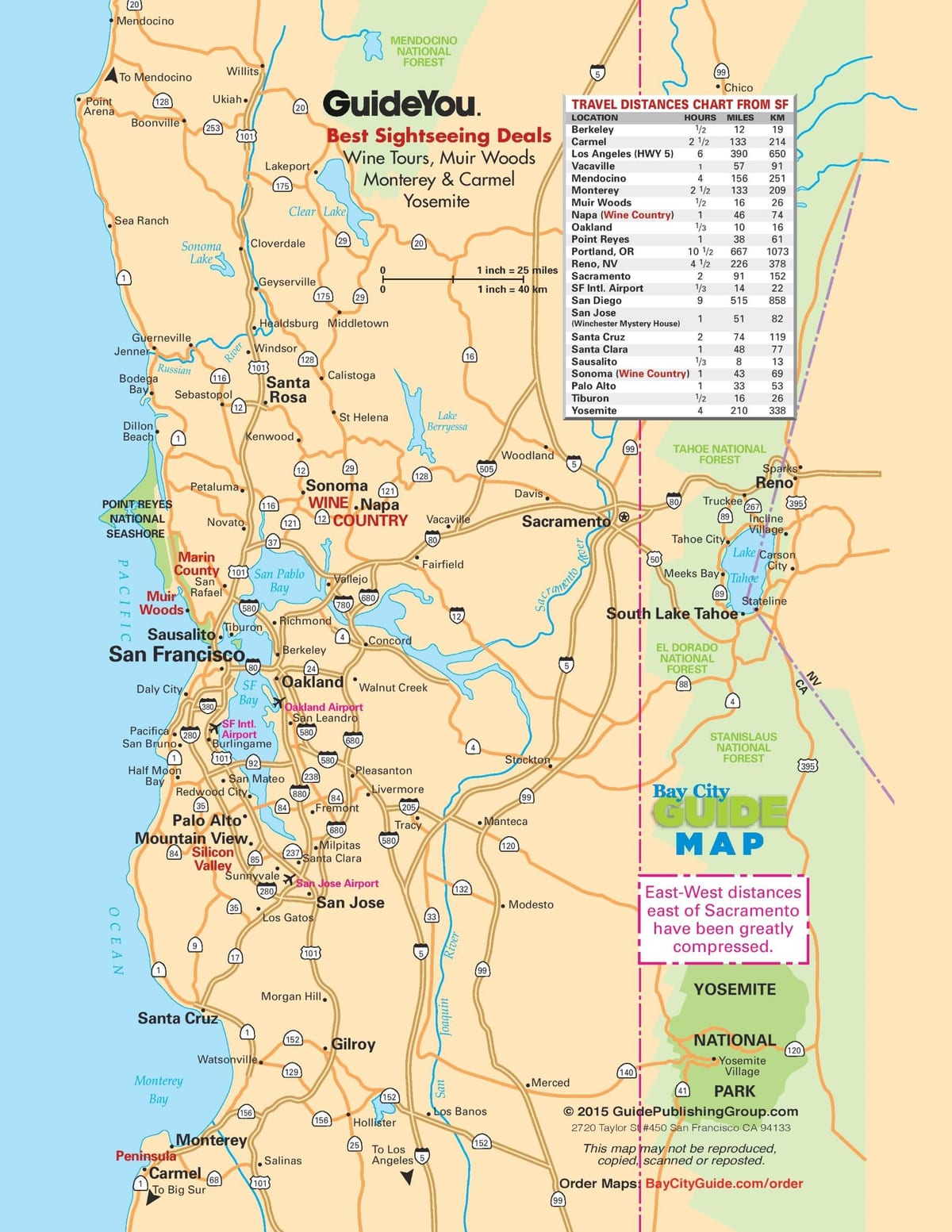 வரைபடம் சான் பிரான்சிஸ்கோ சாலை