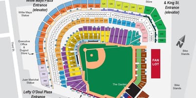 At&t ballpark வரைபடம்
