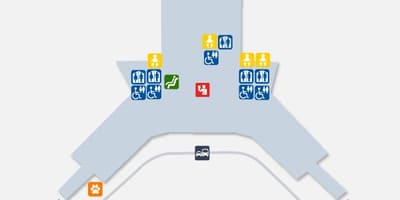 சான் பிரான்சிஸ்கோ விமான நிலைய முனையம் 2 வரைபடம்