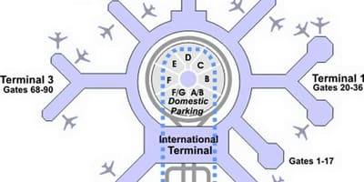 வரைபடம் SFO முனையத்தில் கிராம்